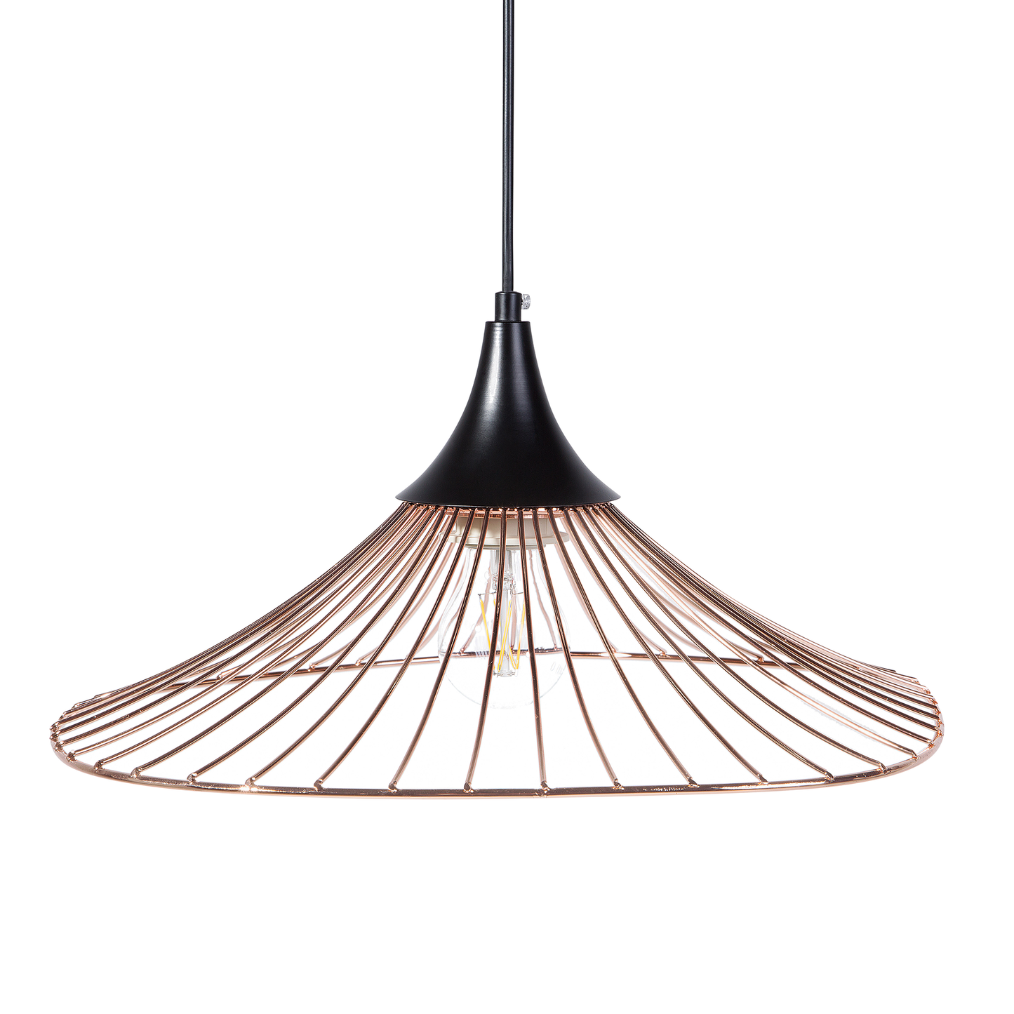 Hängelampe kupfer Kegelform GIONA