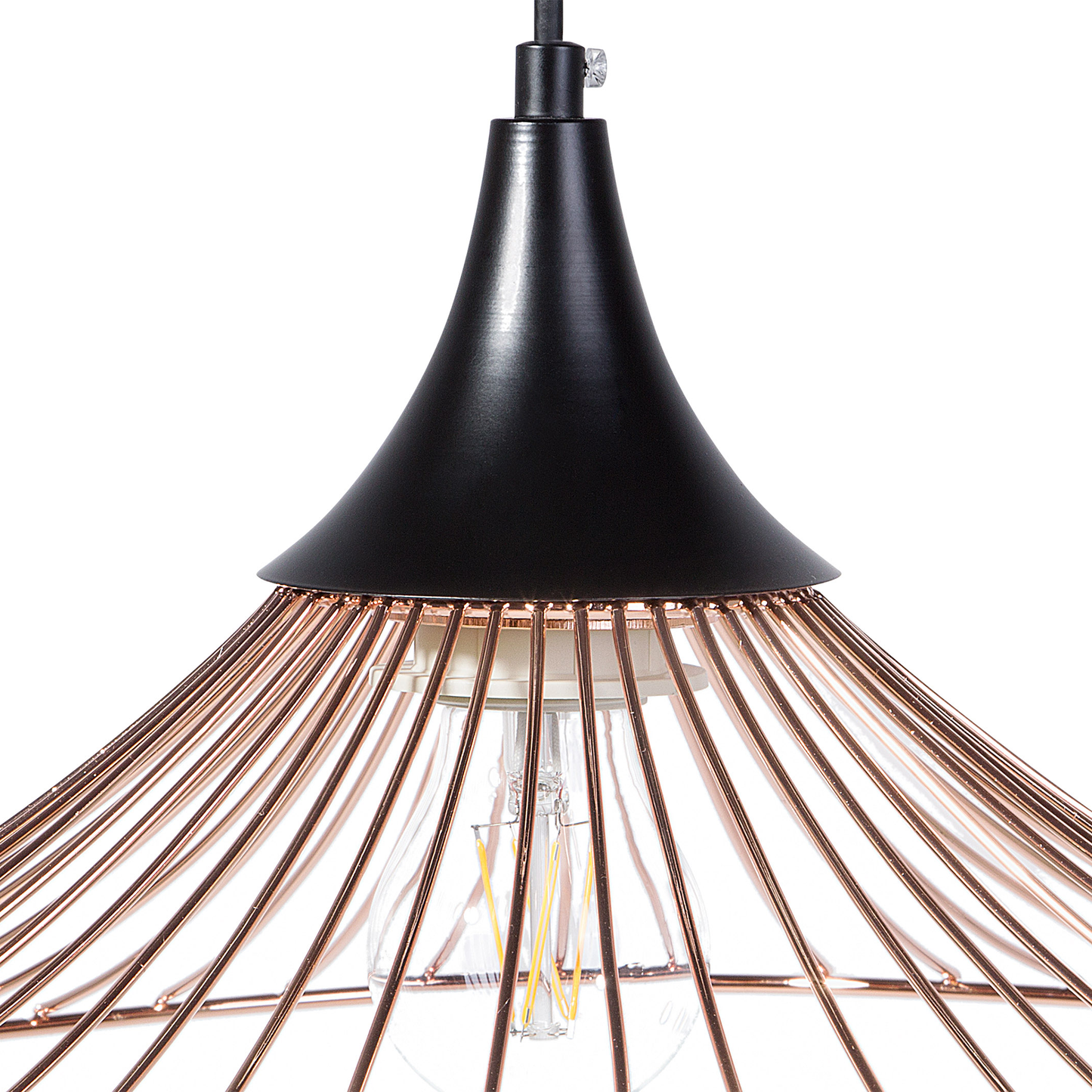 Hängelampe kupfer Kegelform GIONA