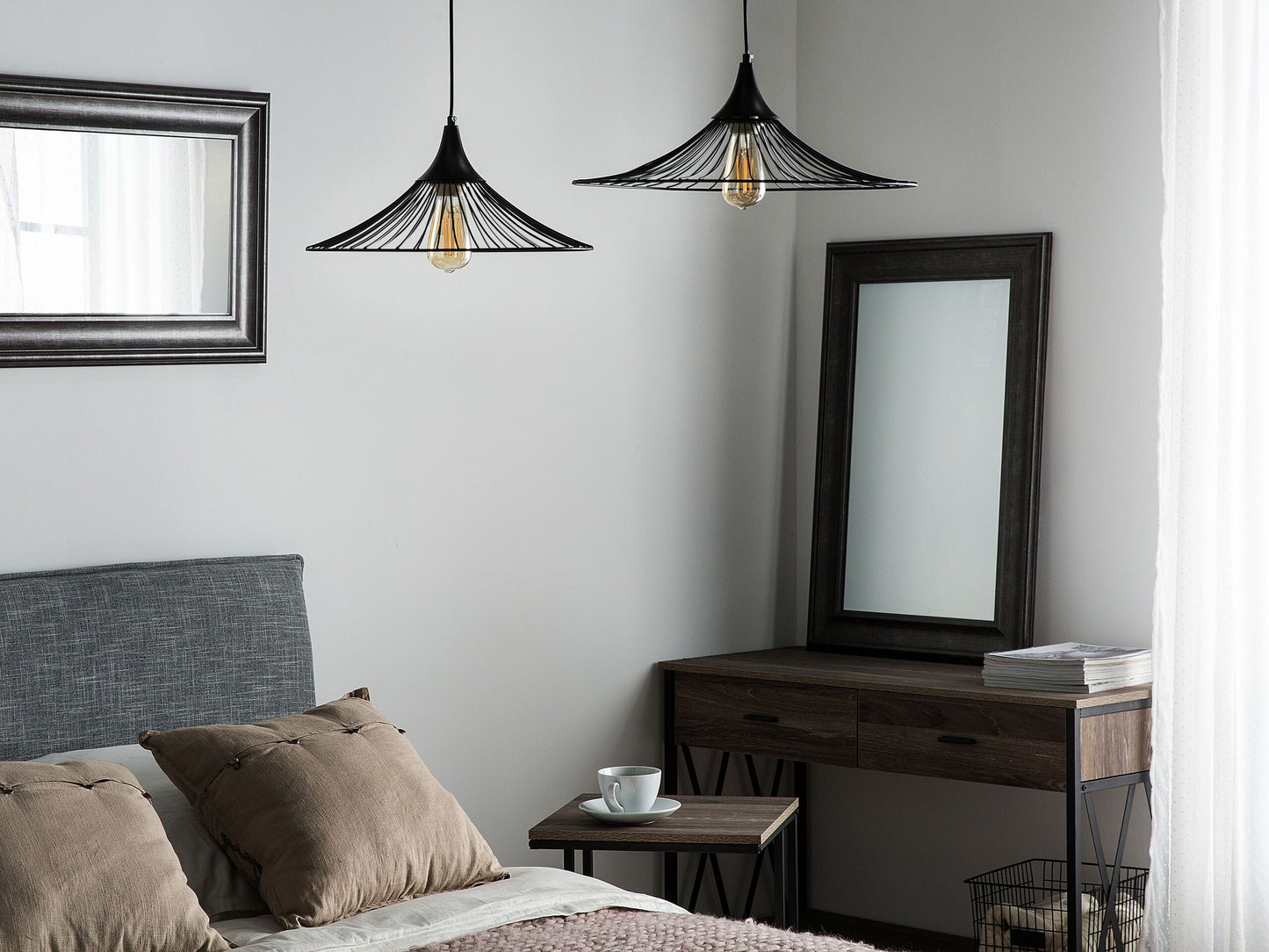 Hängelampe GIONA Metall Schwarz