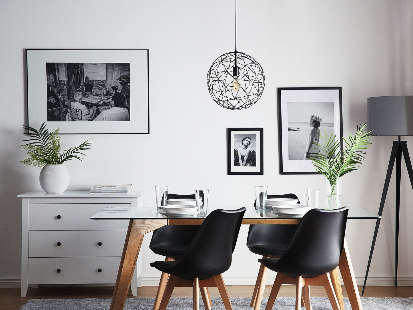 Hängelampe LEMME Metall Schwarz