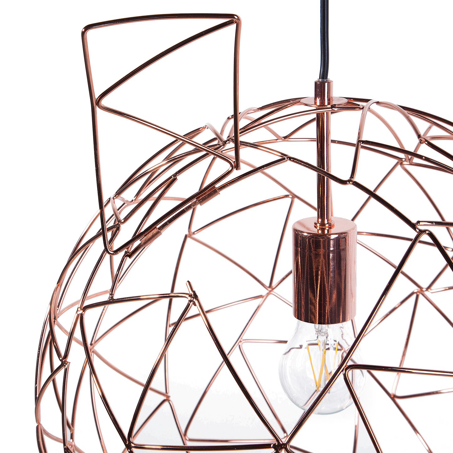 Hängelampe kupfer Kugelform LEMME