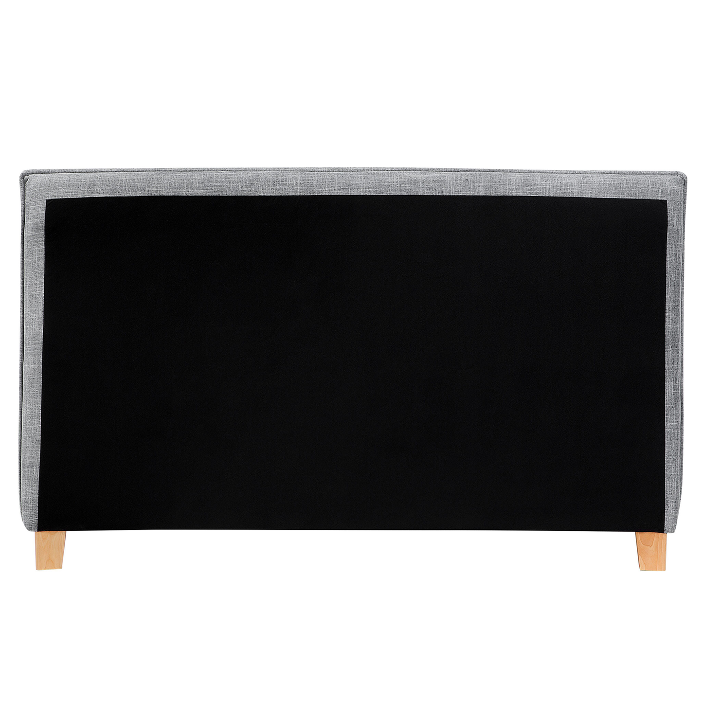 Bett mit Lattenrost Stoff SENNEZ 160 x 200 cm Hellgrau