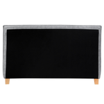 Bett mit Lattenrost Stoff SENNEZ 160 x 200 cm Hellgrau