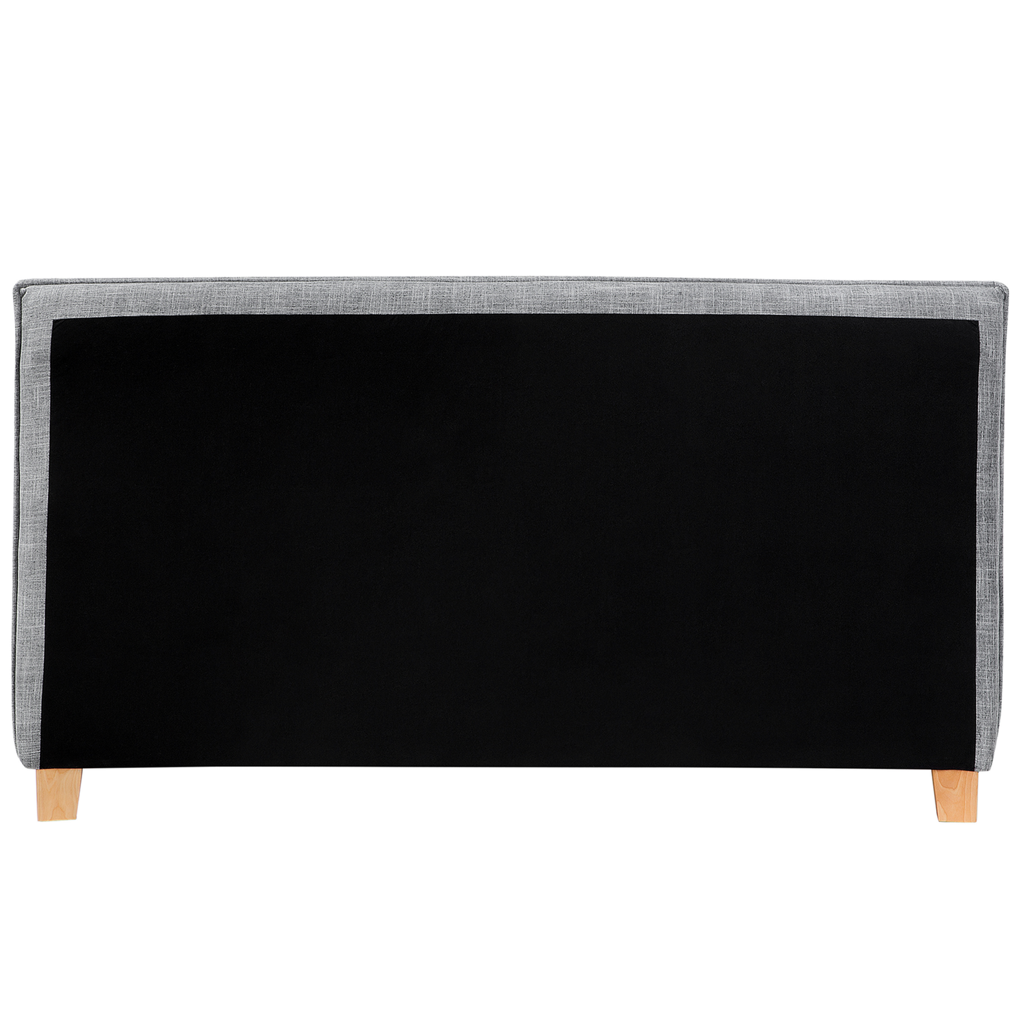 Polsterbett Leinenoptik grau Lattenrost 180 x 200 cm SENNEZ