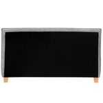 Polsterbett Leinenoptik grau Lattenrost 180 x 200 cm SENNEZ
