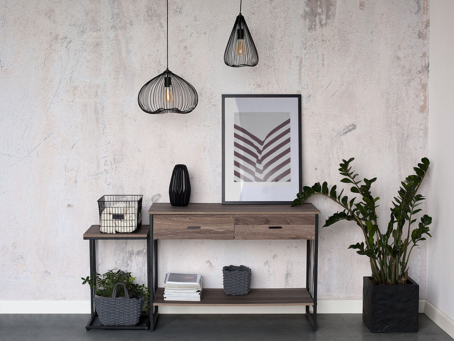 Hängelampe TORDINO Metall Schwarz