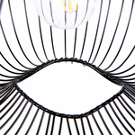 Hängelampe TORDINO Metall Schwarz