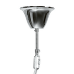 Kronleuchter Metall silber Wasserfall-Optik 6-flammig MUCONE