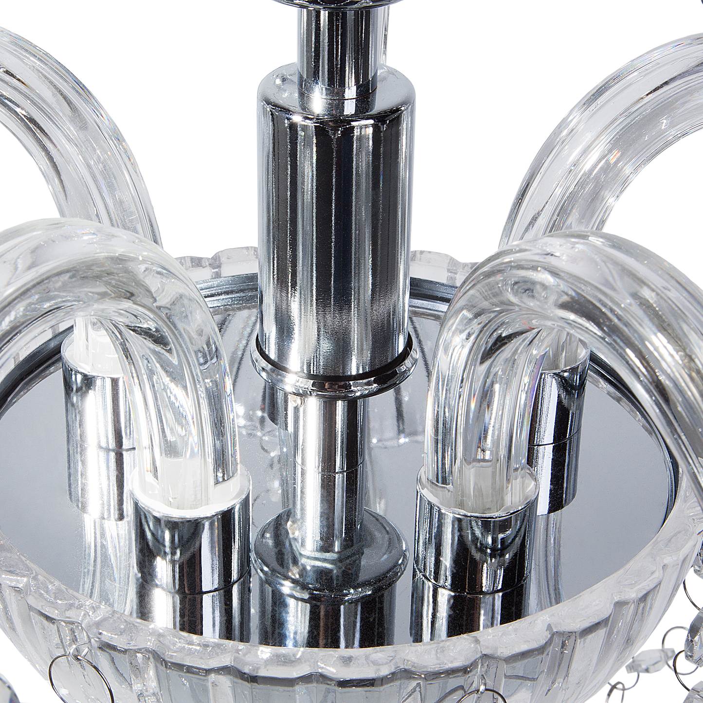 Kronleuchter LOCONE Kristall Silber