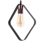 Hängelampe VOMANO Metall Schwarz