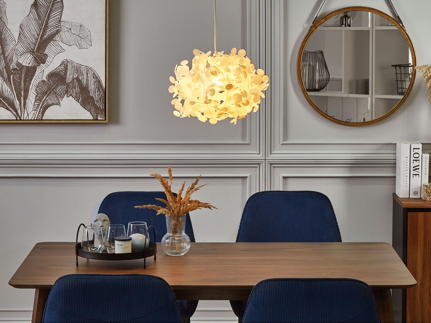 Hängelampe LAMONE Weiss