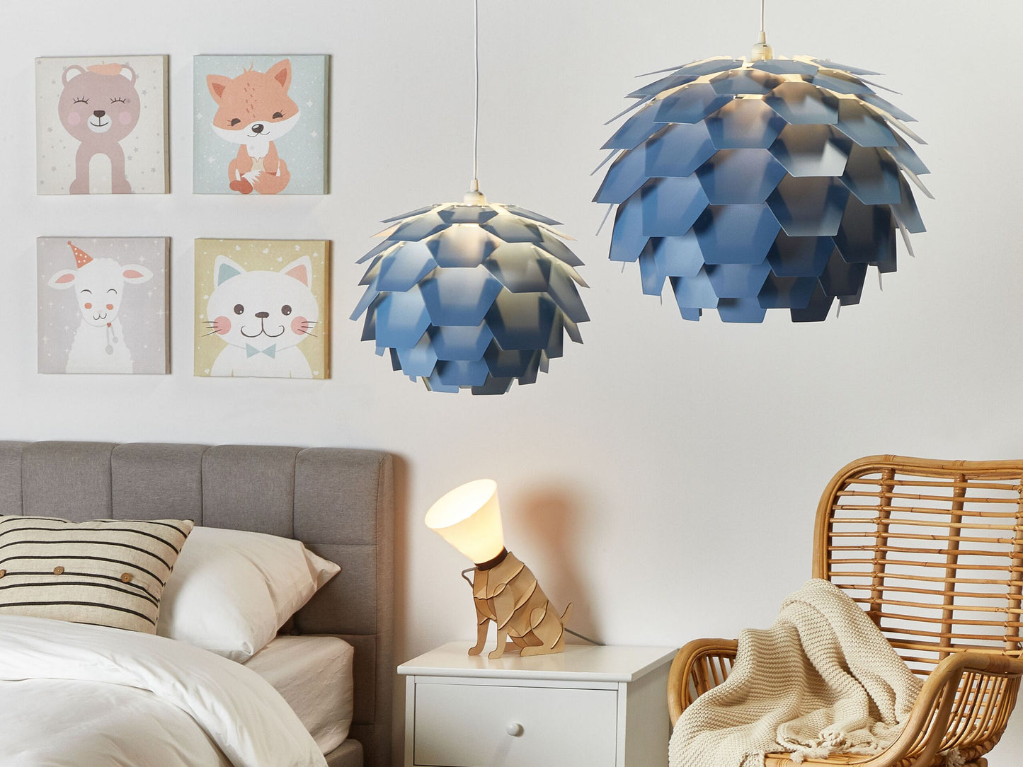 Hängelampe SEGRE L Blau