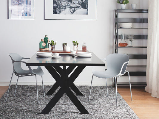 Esszimmerstuhl 2er Set ELBERT Hellgrau