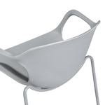 Esszimmerstuhl 2er Set ELBERT Hellgrau