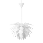 Hängelampe weiss 50 cm Blumenform MUSONE