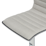 Set mit 2 Barstühlen LUCERNE drehbar Hellbeige