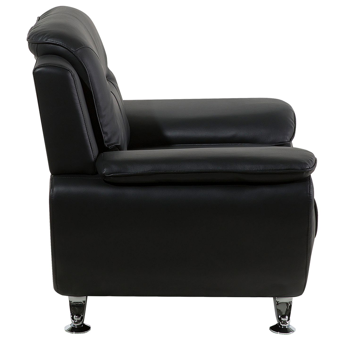 Sessel LEIRA Kunstleder Schwarz