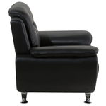 Sessel LEIRA Kunstleder Schwarz