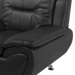 Sessel LEIRA Kunstleder Schwarz