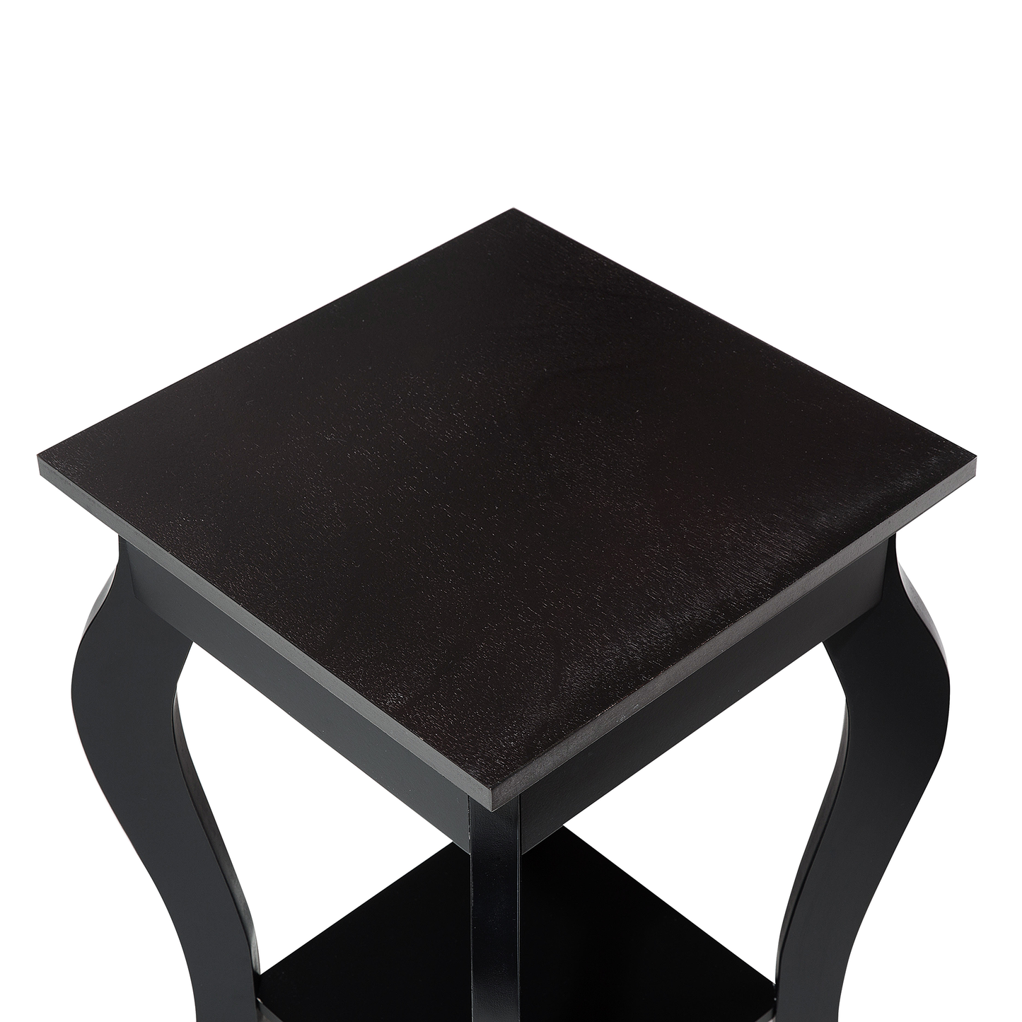 Couchtisch schwarz quadratisch 38 x 38 cm AVON