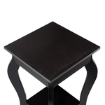 Couchtisch schwarz quadratisch 38 x 38 cm AVON