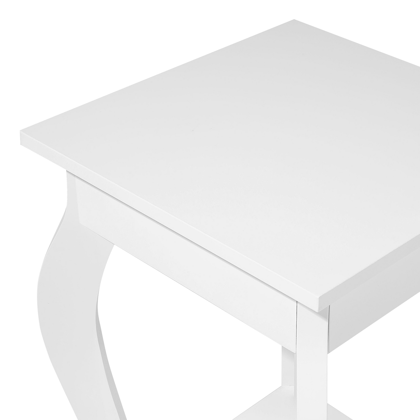 Couchtisch weiss quadratisch 38 x 38 cm AVON