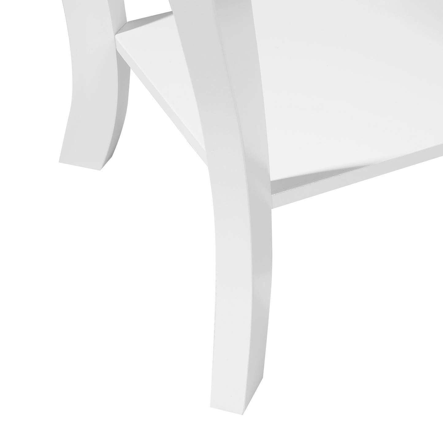 Couchtisch weiss quadratisch 38 x 38 cm AVON