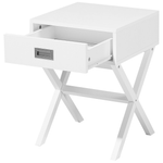 Nachttisch mit 1 Schublade Weiss MONROE