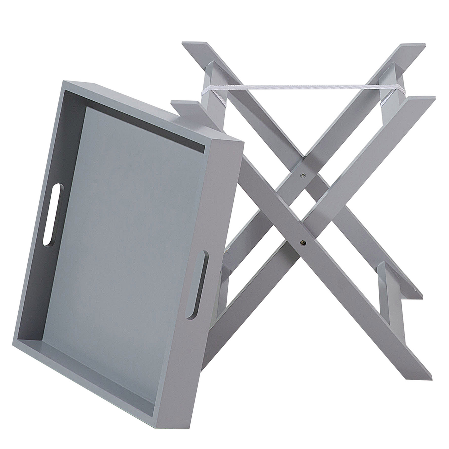 Couchtisch grau quadratisch 40 x 40 cm CHESTER