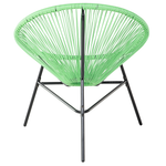 Rattanstuhl Kunststoff grün ø 76 cm ACAPULCO