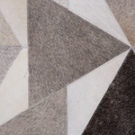 Teppich Kuhfell grau 140 x 200 cm Patchwork Kurzflor ALAKA