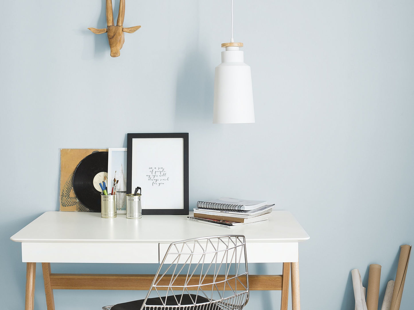 Hängelampe NEVA Metall Weiss