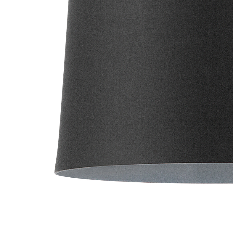 Hängelampe schwarz Glockenform NEVA