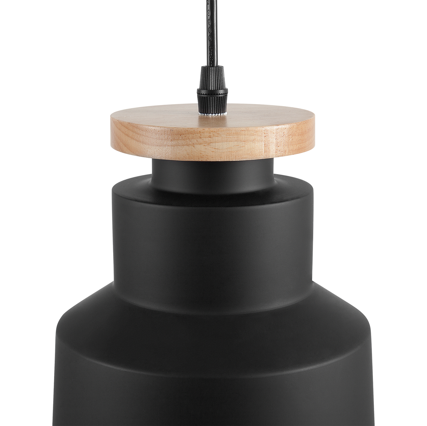 Hängelampe schwarz Glockenform NEVA