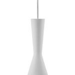 Hängelampe weiss / gold Kegelform TAGUS