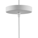 Hängelampe weiss / gold Kegelform TAGUS