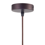 Hängelampe JURUENA Metall Dunkelbraun