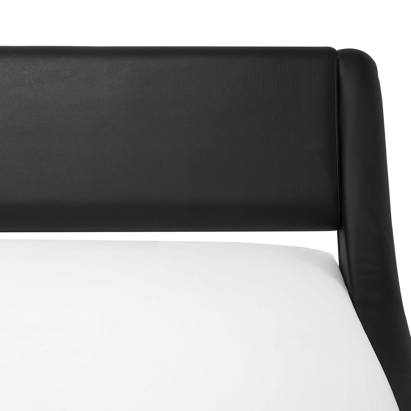 Bett Kunstleder schwarz 180 x 200 cm AVIGNON