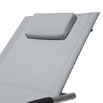 Gartenliege grau Textil Schaukelfunktion CARANO