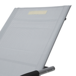 Gartenliege grau Textil Schaukelfunktion CARANO