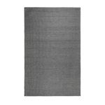 Teppich Wolle dunkelgrau 140 x 200 cm Kurzflor KILIS