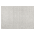 Teppich Wolle hellgrau 140 x 200 cm Kurzflor KILIS