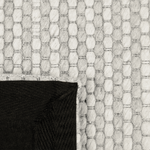 Teppich Wolle hellgrau 140 x 200 cm Kurzflor KILIS