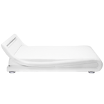 Bett Kunstleder weiss 140 x 200 cm mit LED-Beleuchtung AVIGNON
