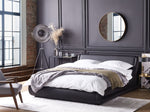 Bett Kunstleder schwarz mit Bettkasten 180 x 200 cm AVIGNON