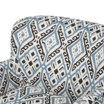 Sessel TUMBA mit Fussstütze Stoff Bunt