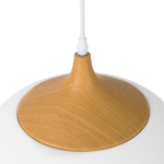 Hängelampe weiss Glockenform ANGARA