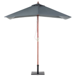 Marktschirm 195 cm FLAMENCO Dunkelgrau