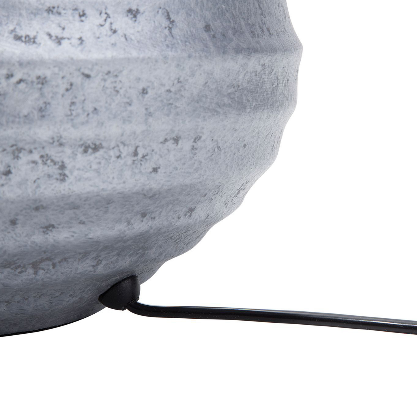 Tischleuchte KUBAN Keramik Silber