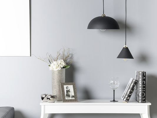 Hängelampe schwarz rund TORDERA